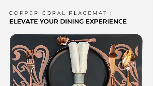 Copper Coral Placemat : Elevate Your Dining Experience