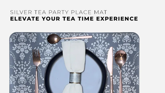 Silver Tea Party Place Mat : Elevate Your Tea Time Experience